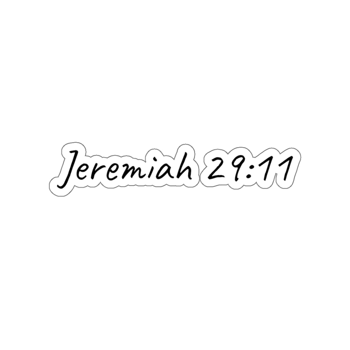 Jeremiah 29:11 Inspirational Kiss-Cut Stickers