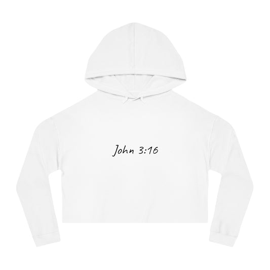 John 3:16 Cropped Hoodie