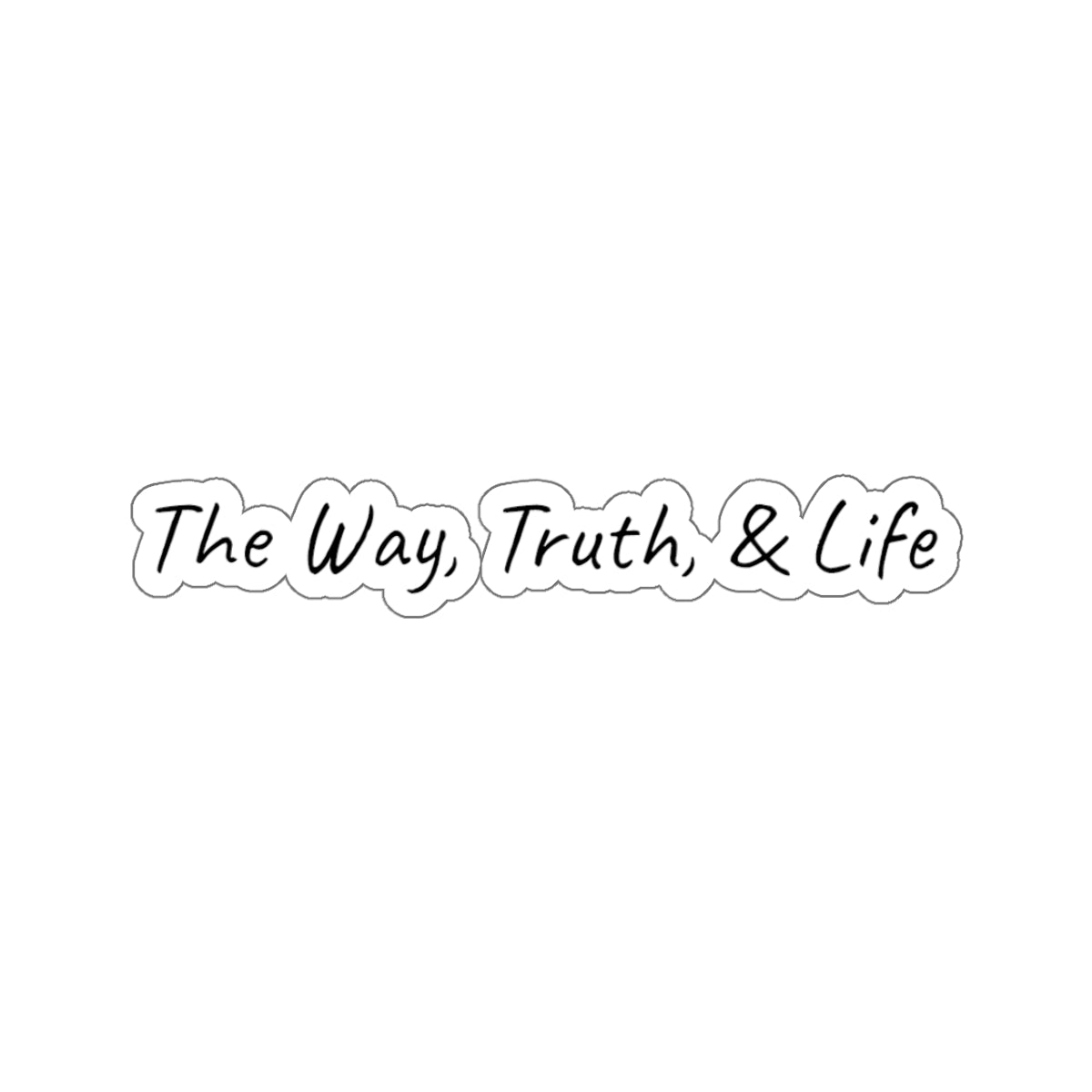 The Way, Truth, & Life Inspirational Kiss-Cut Stickers