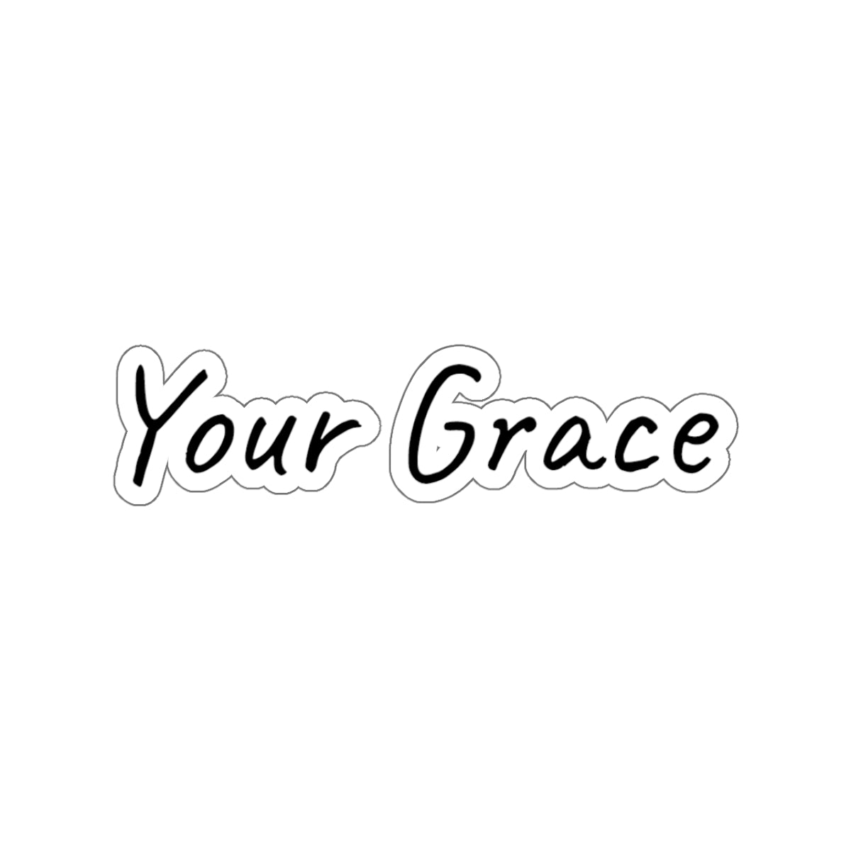 Your Grace Inspirational Kiss-Cut Stickers