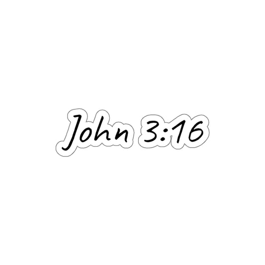 John 3:16 Inspirational Kiss-Cut Stickers